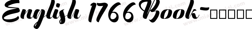 English 1766 Book字体转换
